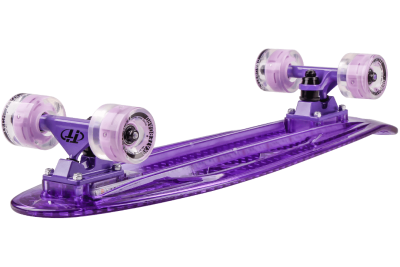 Скейтборд/круизер TECH TEAM Transparent 27" Light, purple