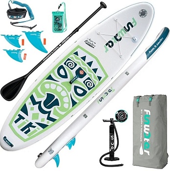 Сапборд надувной (SUP-доска) Tech Team TIKI White 320х84х15