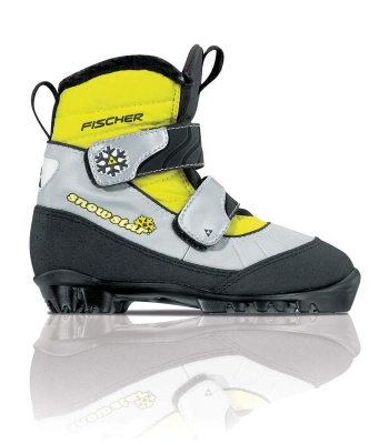 Детские лыжные ботинки FISCHER SNOWSTAR YELLOW, S05509 в магазине Спорт - Пермь