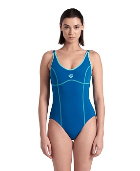 Купальник женский Arena TANIA CLIP BACK, 005974 680, blue cosmo-water в магазине Спорт - Пермь