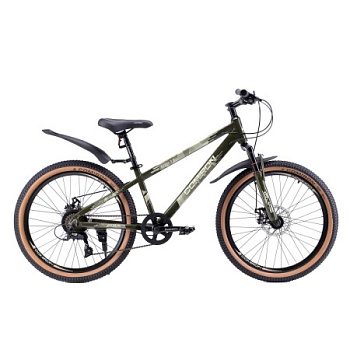 Велосипед COMIRON REBEL, 24", 8 скоростей, (рама 13), милитари хаки