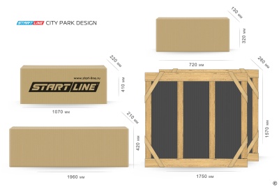 Теннисный стол антивандальный Start Line City Park Design Outdoor, всепогодный, цвет графит/черный