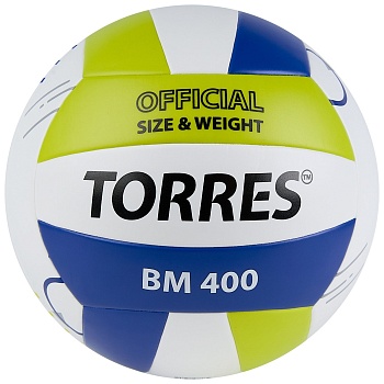 Мяч для волейбола TORRES BM400, артикул V42315, размер 5