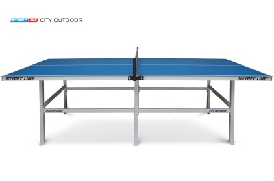 Теннисный стол антивандальный Start Line City Outdoor, всепогодный, с сеткой, синий