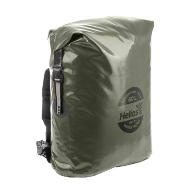 Герморюкзак Helios, ПВХ (HS-GR-60-HB), 60л, хаки/черный
