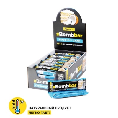 BOMBBAR - Протеиновый батончик глазированный 40г, вкусы в ассортименте в магазине Спорт - Пермь