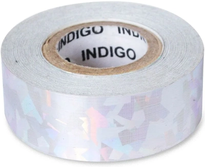 Обмотка для обруча на подкладке INDIGO IN388, 20мм х 14м, серебро