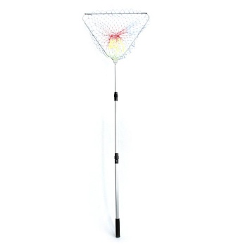 Подсачек складной телескопический Namazu L-150см, треугольный обод 40см, леска