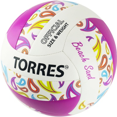 Мяч волейбол TORRES Beach Sand Pink,  артикул V32085B, размер 5