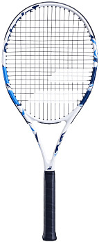 Ракетка для большого тенниса Babolat Evoke Team, 121245, ручка Gr 3, бело-синяя