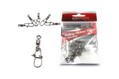 Вертлюг с застежкой Namazu, размер 8 (N-FT-CSNS8), (10шт)