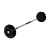 Штанга неразборная с черными дисками 20кг MB Barbell MB-BarMW-B20 в Магазине Спорт - Пермь