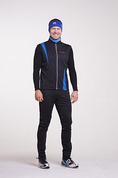 Жилет разминочный Nordski Active Black/Blue NSM 407700