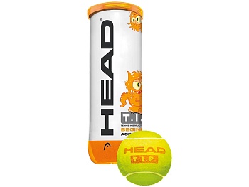 Мяч для большого тенниса детский HEAD T.I.P Orange, 578123, упаковка 3 шт