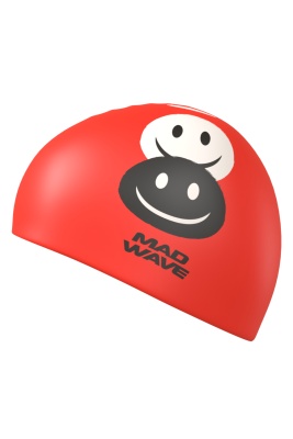Шапочка для плавания детская силиконовая Mad Wave EMOJI M0573 08 0 05W в магазине Спорт - Пермь