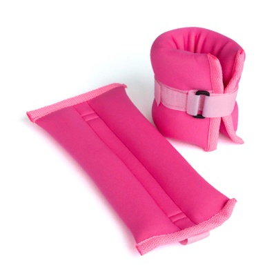 Утяжелители Неопреновые Дебют УТК400, в комплекте 2 штуки по 400 г, цвет: розовый в Магазине Спорт - Пермь