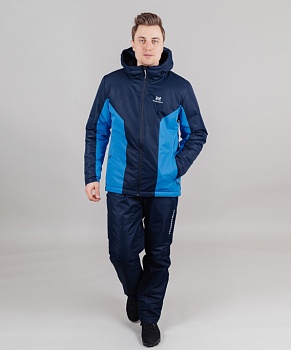 Утепленный костюм Nordski Base Black Iris/Blue (NSM765498)