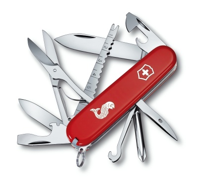 Нож Victorinox Fisherman, 91мм, 18 функций, (1.4733.72), красный