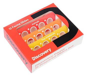 Набор микропрепаратов Levenhuk Discovery (фауна) 12 шт