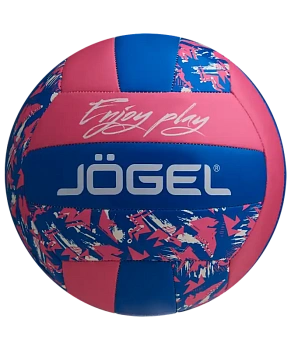 Мяч волейбольный Jogel Enjoy Play, розовый/синий ЦБ-00002884, размер 5