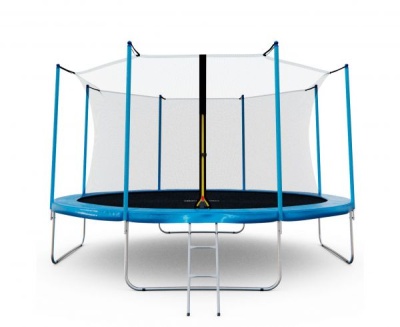 Батут DFC Kondition 14" (d=4,27м), с внутренней сеткой, синий в Магазине Спорт - Пермь