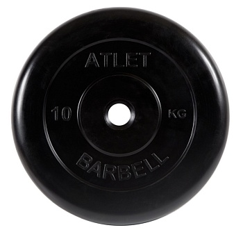 Диск обрезиненный MB Barbell "Atlet", d=31 мм, вес 10 кг в Магазине Спорт - Пермь