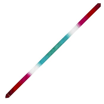 Лента для художественной гимнастики градиентная (5 м) Chacott 301500-0091-58, цвет: 753 - клубника