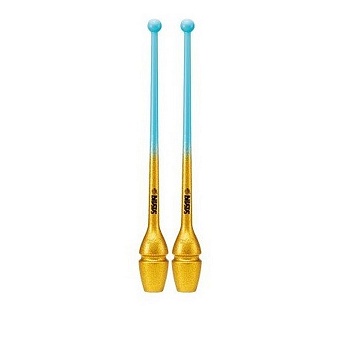 Булавы SASAKI М-34JKGH Galaxy Input-Rubber Clubs, 40,5 см, LIBUxGD - голубой-золотой