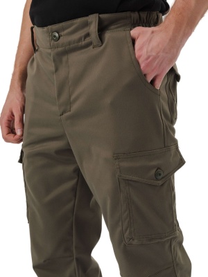 Брюки мужские "Капрал", твилл пич, цвет хаки