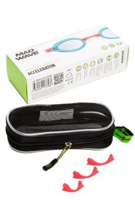 Очки для плавания для юниоров Mad Wave Accelerator,  M0434 05 0 05W, Red в магазине Спорт - Пермь