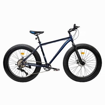 Велосипед фэт-байк COMIRON CHUBBY, 26"x4", 10 скоростей,  синий