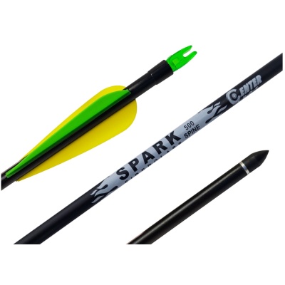 Стрела лучная фибергласс Centershot Spark 500 оперение Parabolic 3" (CSTJ-C05001)