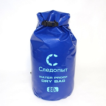 Гермомешок Следопыт Dry Bag, 80 л, с лямками, синий
