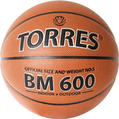 Мяч для баскетбола TORRES BM600 B32025, размер 5