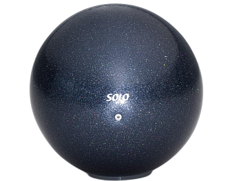 Мяч для художественной гимнастики SOLO BGEM-3, 17 см,"Черный жемчуг"
