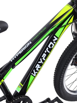 Велосипед Krypton Hyperion KH10BGY20HF, 20", 1 скорость, черный-зеленый в Магазине Спорт - Пермь
