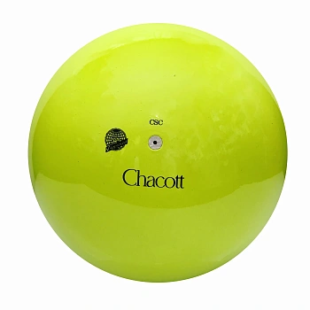 Мяч для художественной гимнастики CHACOTT Gym Ball 301503-0001, 18.5 см, цвет 062 - лимонный