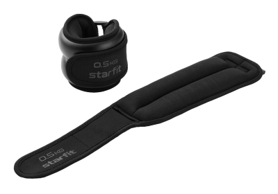 Утяжелители Starfit WT-701, 2 штуки по 0,5кг, черные в Магазине Спорт - Пермь