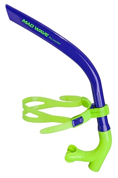 Дыхательная трубка-тренажер для плавания Mad Wave Pro Snorkel M0773 01 0 03W синий в магазине Спорт - Пермь