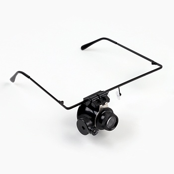 Лупа налобная 10х, монокулярная, с подсветкой, артикул 609081