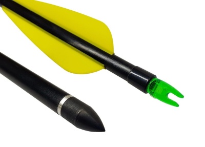 Стрела лучная фибергласс Centershot Spark 500 натуральное оперение 4" (CSTJ-C05001-Feathers)