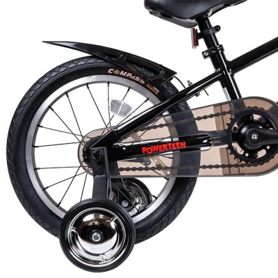 Велосипед TechTeam Gulliver, 16", алюминиевая рама, черный в Магазине Спорт - Пермь