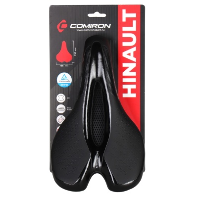 Седло велосипедное COMIRON MTB HINAULT M039BK, 250x155мм в Магазине Спорт - Пермь