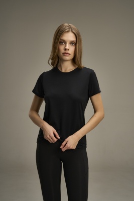 Футболка женская для бега ANTA TRAINING, черная, артикул 862517147U-9