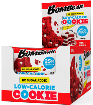 BOMBBAR печенье неглазированное, 40гр, вкус красный бархат/чизкейк/печенье-крем в магазине Спорт - Пермь