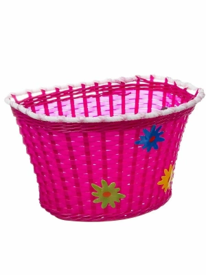 Корзина детская на руль STG HL-BS03, розовая в Магазине Спорт - Пермь