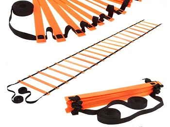 Лестница для тренировок ЛК-4, 4мм, длина 10,2м, ширина 51см (1020х51,4х0,6см), оранжевая