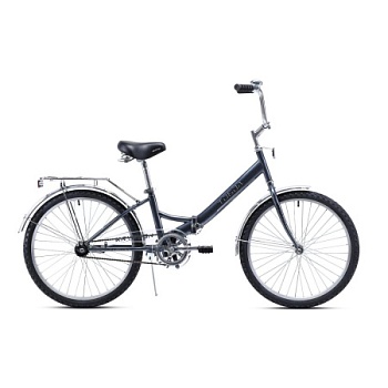 Велосипед складной 24" рама 14" 1 скорость KRYPTON ТОБОЛ серый