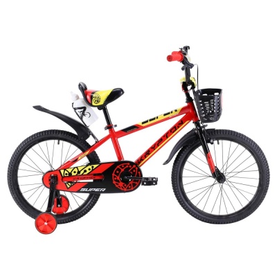 Велосипед Krypton Super KS01RY, 20", 1 скорость, цвет красный/желтый в Магазине Спорт - Пермь