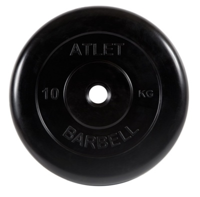Диск обрезиненный MB Barbell "Atlet", d=31 мм, вес 10 кг в Магазине Спорт - Пермь